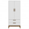 Guarda Roupa Infantil Nature Branco Eco Wood